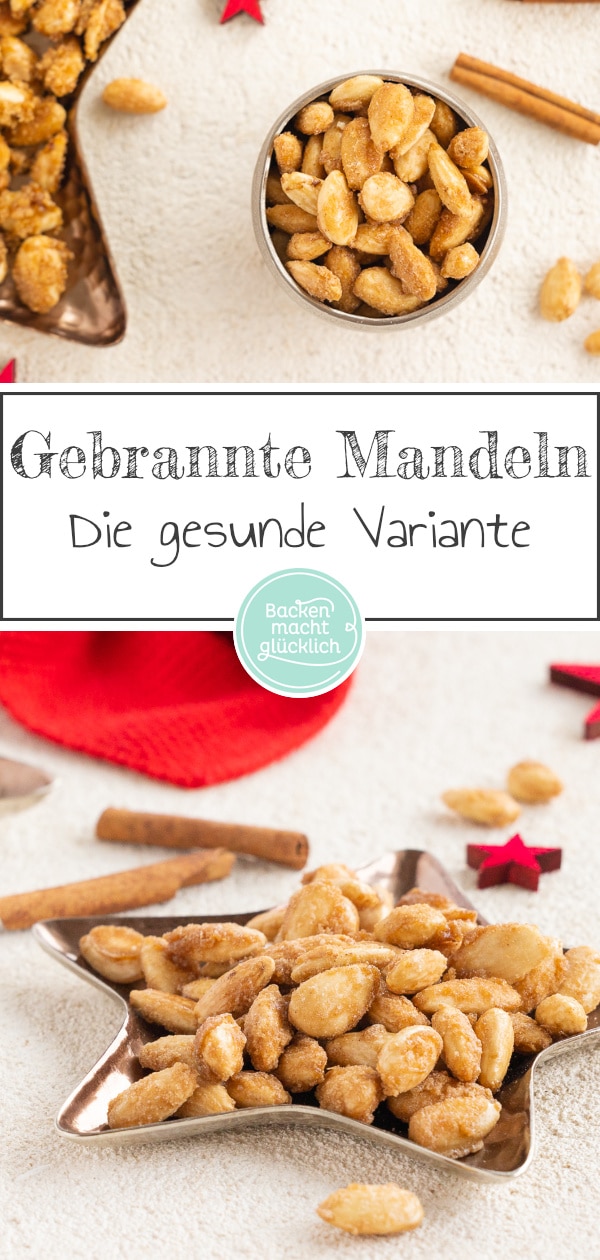 Diese gebrannten Mandeln sind blitzschnell gemacht, einfach zuzubereiten, extrem kohlenhydratarm und köstlich: Diese gesunde Variante des beliebten Winter-Snacks ist toll!