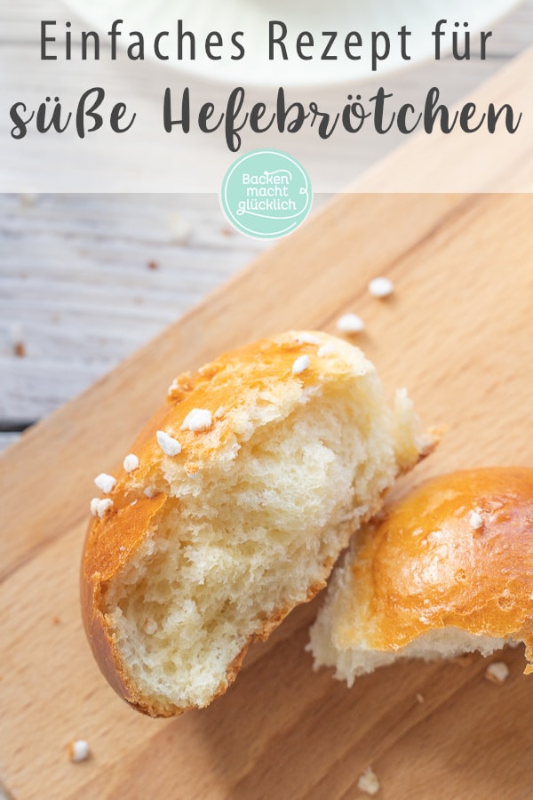 Tolles Rezept für herrlich luftige, süße Hefebrötchen wie vom Bäcker. Die Milchbrötchen schmecken viel besser als gekauft.