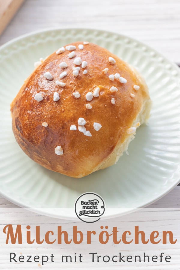 Tolles Rezept für herrlich luftige, süße Hefebrötchen wie vom Bäcker. Die Milchbrötchen schmecken viel besser als gekauft.