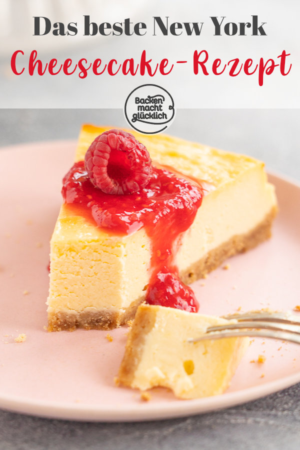 Original NY Cheesecake - einfach zuzubereiten, super lecker, cremig & kompakt. Der Käsekuchen ist ein echter Klassiker aus den USA.