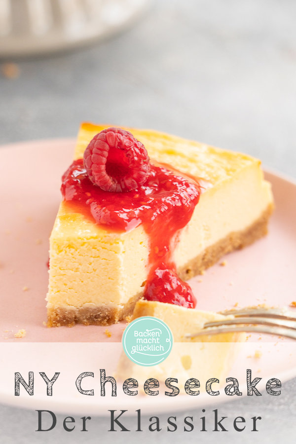 Original NY Cheesecake - einfach zuzubereiten, super lecker, cremig & kompakt. Der Käsekuchen ist ein echter Klassiker aus den USA.
