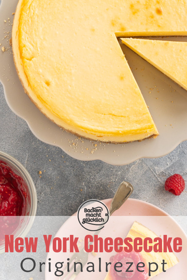 Original NY Cheesecake - einfach zuzubereiten, super lecker, cremig & kompakt. Der Käsekuchen ist ein echter Klassiker aus den USA.