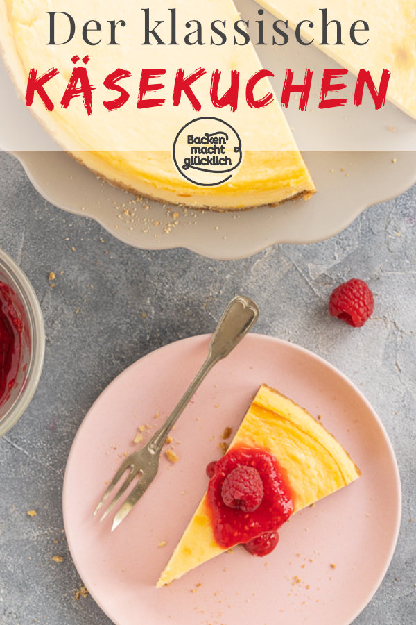 Original NY Cheesecake - einfach zuzubereiten, super lecker, cremig & kompakt. Der Käsekuchen ist ein echter Klassiker aus den USA.