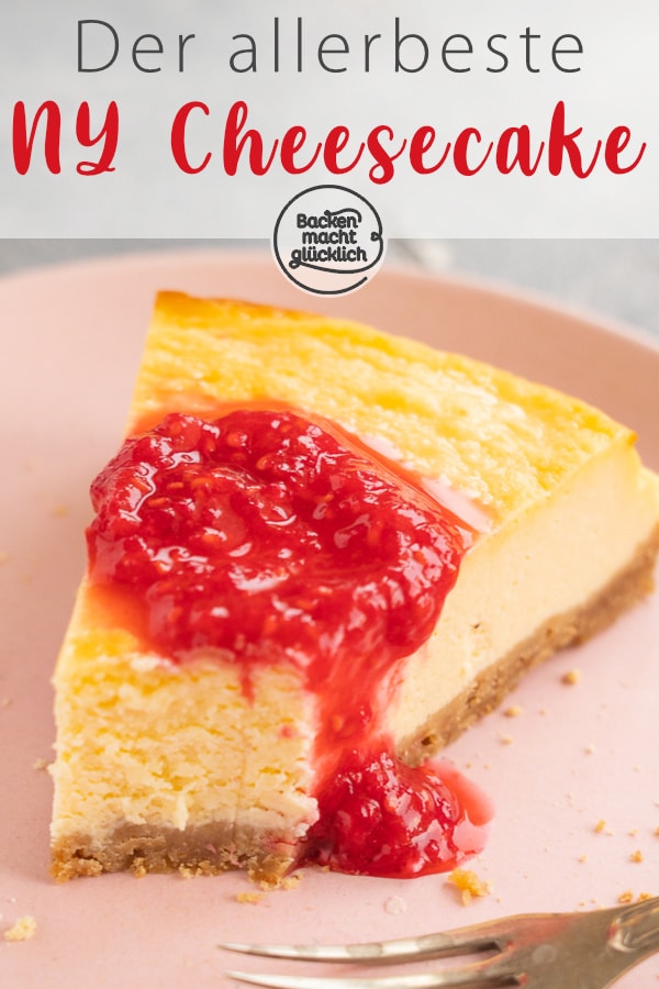 Original NY Cheesecake - einfach zuzubereiten, super lecker, cremig & kompakt. Der Käsekuchen ist ein echter Klassiker aus den USA.