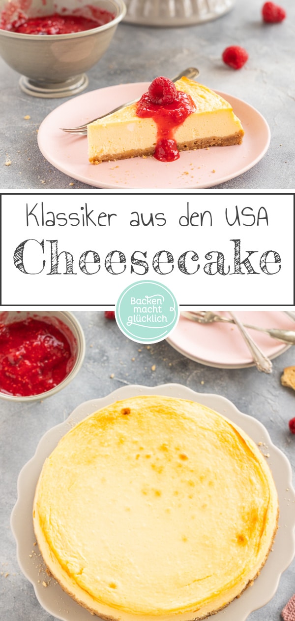 Original NY Cheesecake - einfach zuzubereiten, super lecker, cremig & kompakt. Der Käsekuchen ist ein echter Klassiker aus den USA.