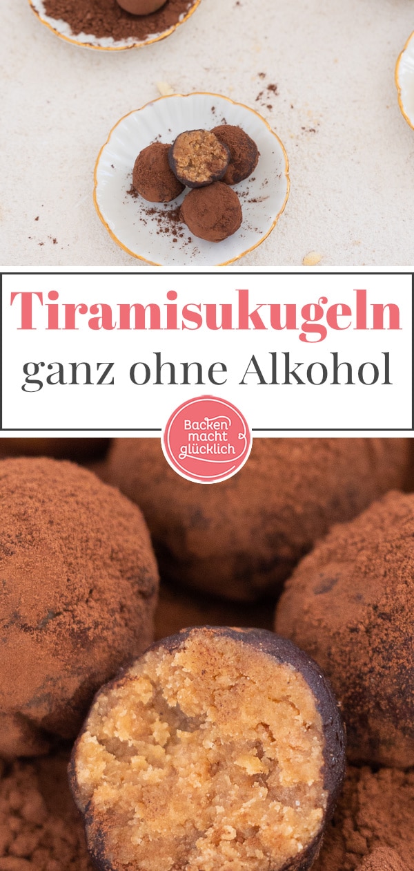 Nur 10 Minuten Zeit, aber Lust auf Pralinen? Mit diesem einfachen Rezept für Tiramisu-Konfekt könnt ihr im Nu losnaschen. Die Tiramisu-Kugeln schmecken einfach köstlich.