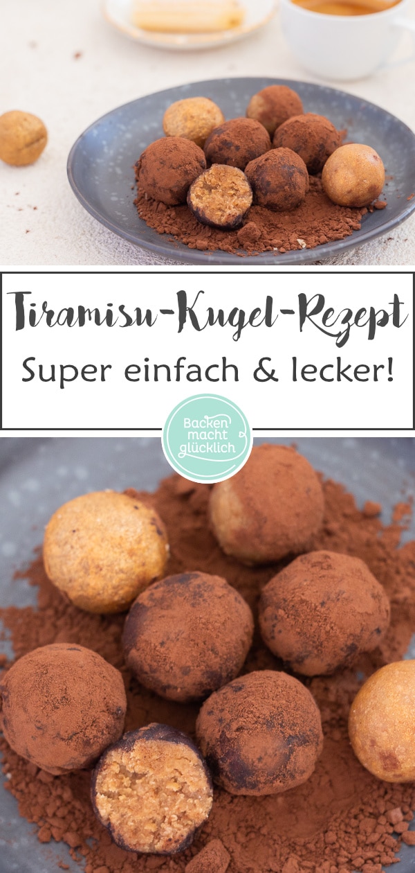 Nur 10 Minuten Zeit, aber Lust auf Pralinen? Mit diesem einfachen Rezept für Tiramisu-Konfekt könnt ihr im Nu losnaschen. Die Tiramisu-Kugeln schmecken einfach köstlich.