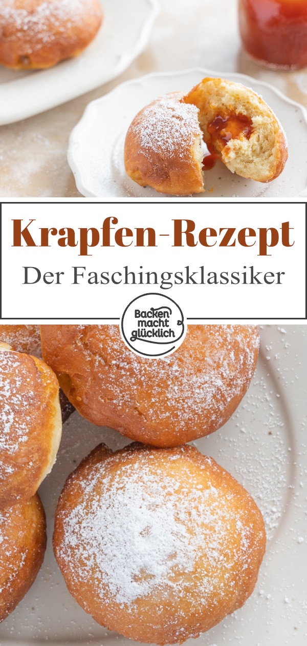 Krapfen ohne Butter, Milch und Ei, aber voller Geschmack: Mit diesem Rezept könnt ihr den beliebten Faschingsklassiker rein pflanzlich nachbacken.