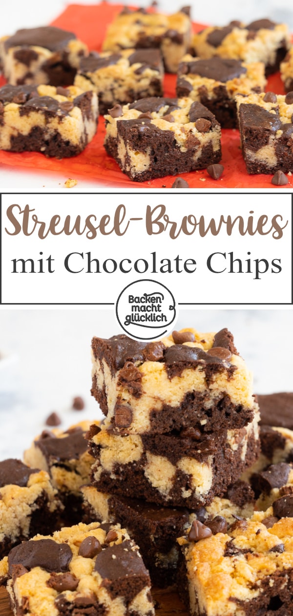 Diese saftigen Brownies mit einer Art Streusel-Topping sind wirklich umwerfend - denn doppelt gemoppelt schmeckt einfach besser! Dieses Rezept für Brookies ist köstlich.