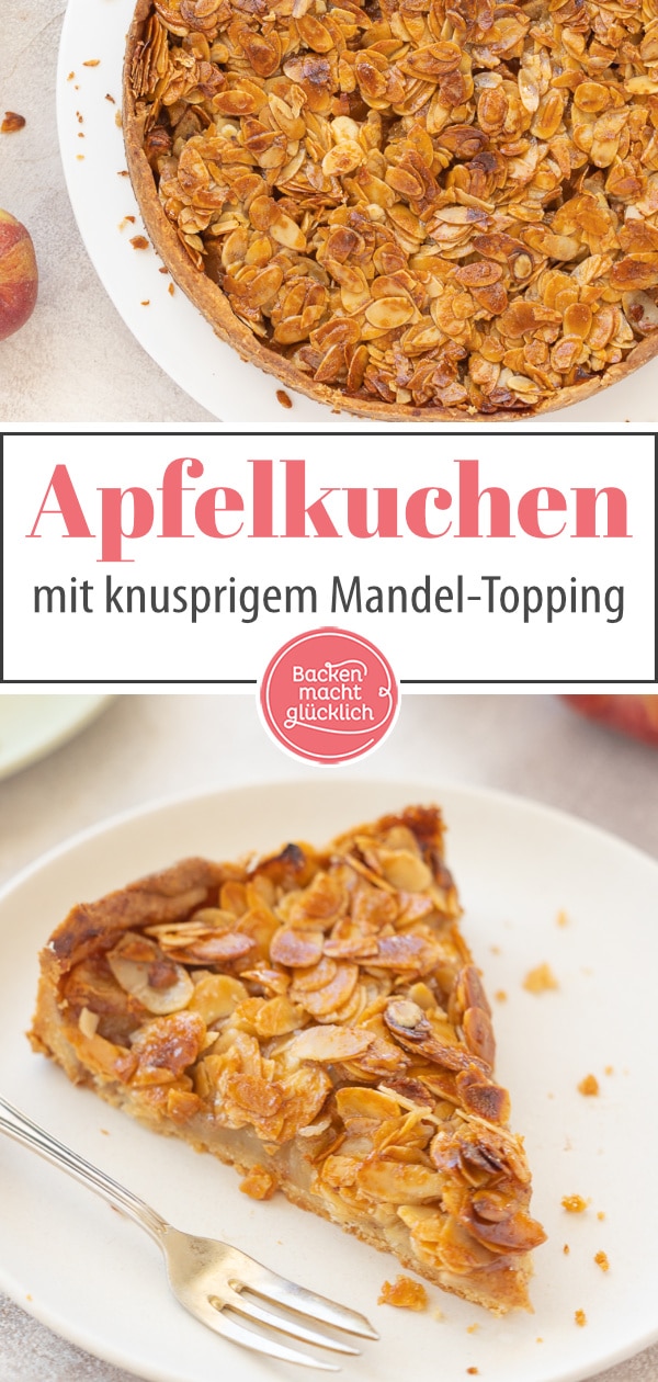 Steht ihr auf Obstkuchen mit Crunch? Dann ist dieser Florentiner Apfelkuchen ein toller Mix aus Bienenstich, Florentiner Plätzchen und Apfeltarte wie gemacht für euch!