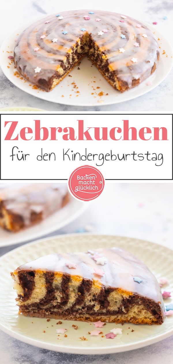 Einfaches Rezept für einen köstlichen Zebrakuchen mit Öl. Der gestreifte Rührkuchen kommt garantiert nicht nur bei Kindern gut an!