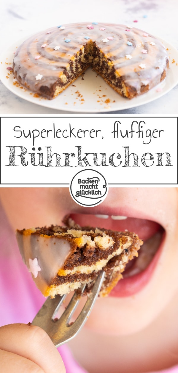 Einfaches Rezept für einen köstlichen Zebrakuchen mit Öl. Der gestreifte Rührkuchen kommt garantiert nicht nur bei Kindern gut an!