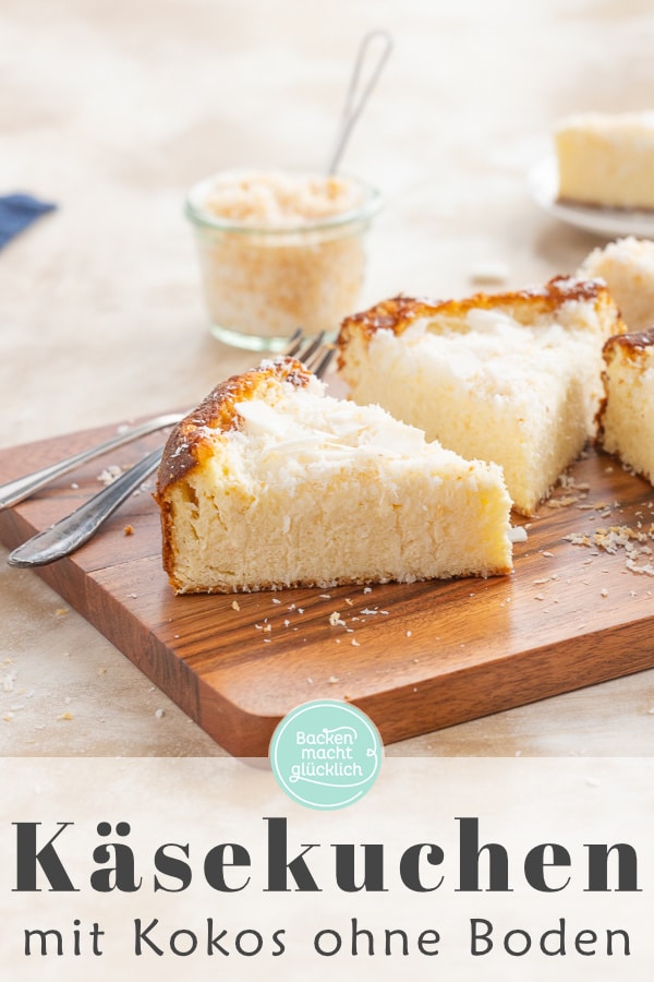 Diesen cremigen Quarkkuchen mit Kokos muss man einfach probieren: Der Kokos-Käsekuchen schmeckt leicht exotisch, schön soft und so lecker!