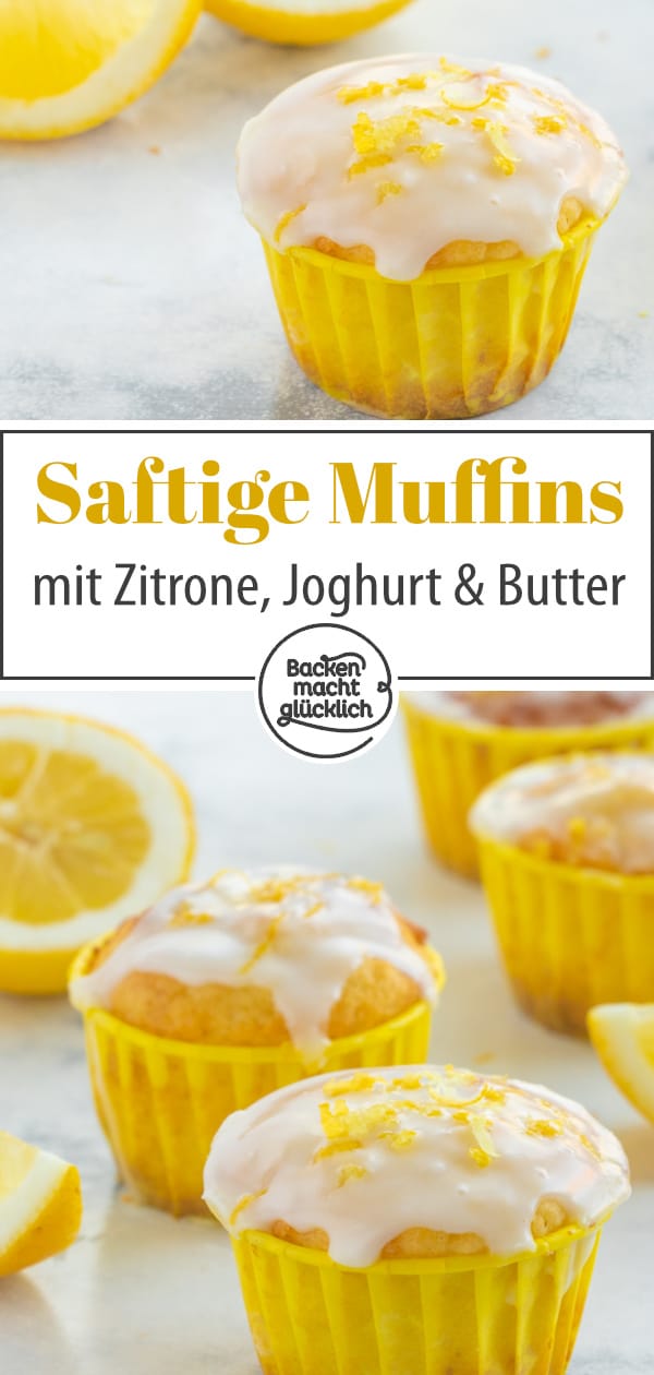 Kinderleichtes Rezept für köstliche Muffins mit Zitrone und Joghurt. Die Zitronenmuffins lassen sich gut vorbereiten und einfrieren - perfekt also für eure nächste Feier