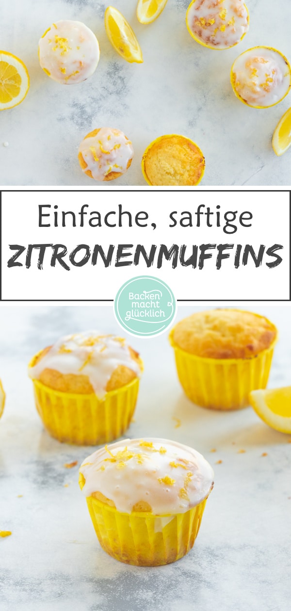 Kinderleichtes Rezept für köstliche Muffins mit Zitrone und Joghurt. Die Zitronenmuffins lassen sich gut vorbereiten und einfrieren - perfekt also für eure nächste Feier