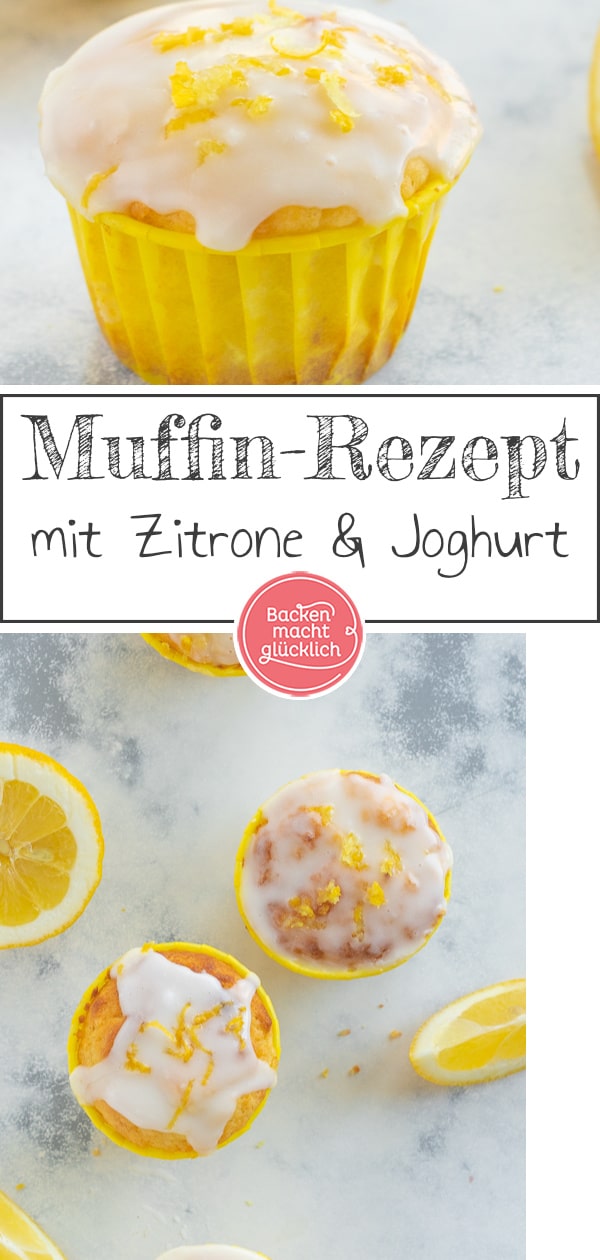 Kinderleichtes Rezept für köstliche Muffins mit Zitrone und Joghurt. Die Zitronenmuffins lassen sich gut vorbereiten und einfrieren - perfekt also für eure nächste Feier