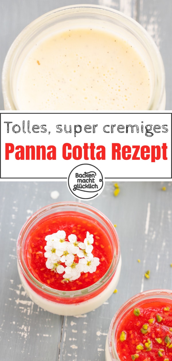 Einfaches, schnelles Grundrezept für Original Panna Cotta aus Italien. Diese Panna Cotta wird super cremig, sahnig und vanillig.