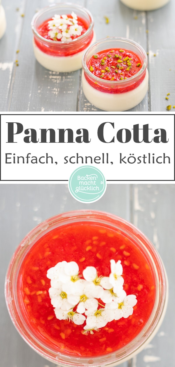 Einfaches, schnelles Grundrezept für Original Panna Cotta aus Italien. Diese Panna Cotta wird super cremig, sahnig und vanillig.