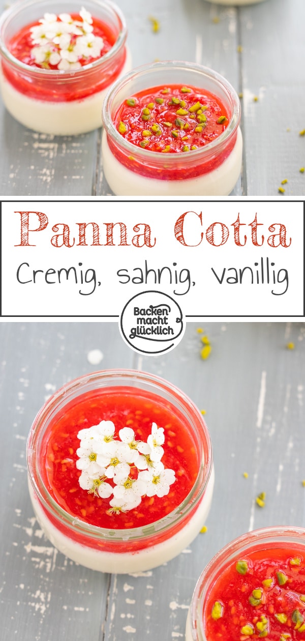 Einfaches, schnelles Grundrezept für Original Panna Cotta aus Italien. Diese Panna Cotta wird super cremig, sahnig und vanillig.