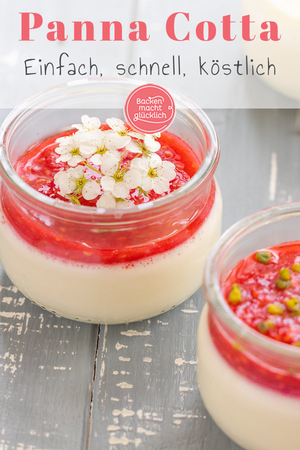 Einfaches, schnelles Grundrezept für Original Panna Cotta aus Italien. Diese Panna Cotta wird super cremig, sahnig und vanillig.