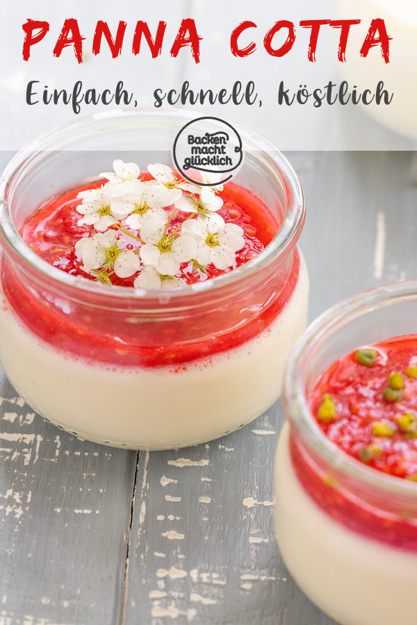 Einfaches, schnelles Grundrezept für Original Panna Cotta aus Italien. Diese Panna Cotta wird super cremig, sahnig und vanillig.