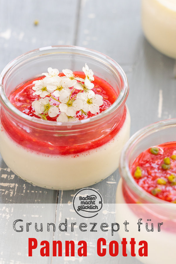 Einfaches, schnelles Grundrezept für Original Panna Cotta aus Italien. Diese Panna Cotta wird super cremig, sahnig und vanillig.