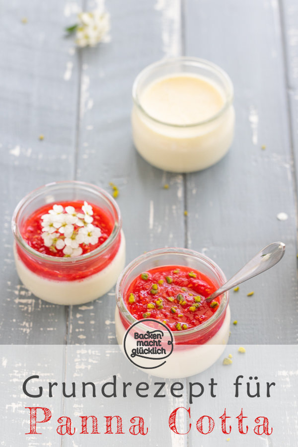 Einfaches, schnelles Grundrezept für Original Panna Cotta aus Italien. Diese Panna Cotta wird super cremig, sahnig und vanillig.