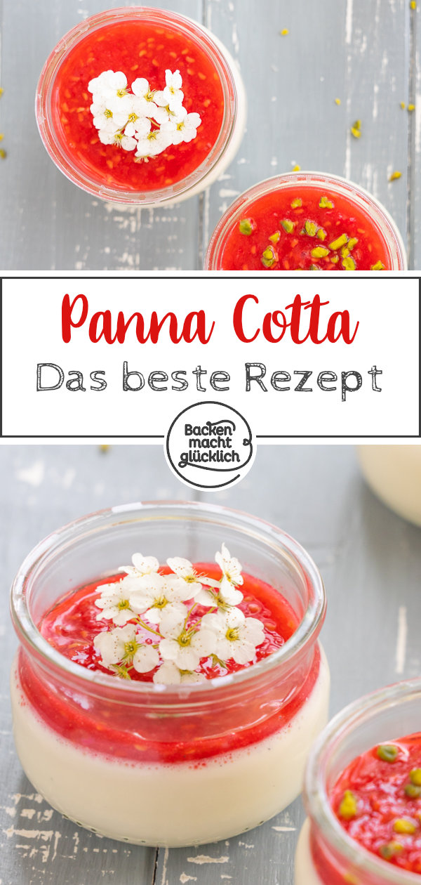 Einfaches, schnelles Grundrezept für Original Panna Cotta aus Italien. Diese Panna Cotta wird super cremig, sahnig und vanillig.