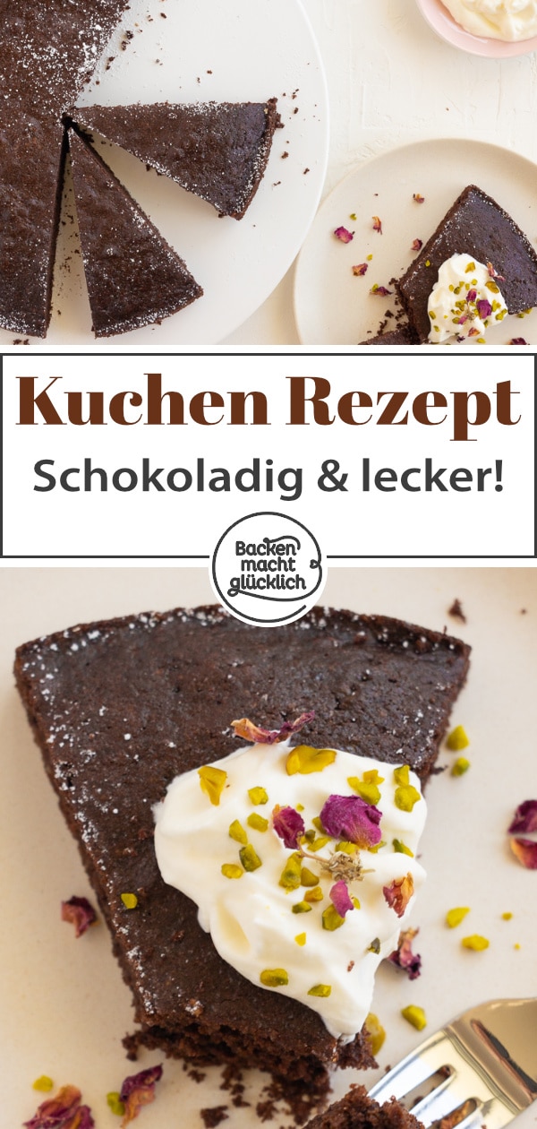 Dieser einfache Schokoladenkuchen mit Olivenöl statt Butter wird unglaublich aromatisch und saftig. Den Schokokuchen ohne Butter müsst ihr am besten gleich testen!