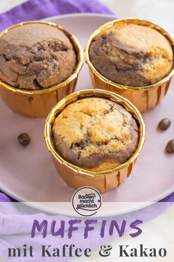 Super saftige, einfache und schnelle Muffins mit Espresso. Diese Schoko-Kaffee-Muffins sind perfekt für den Nachmittagskaffee.