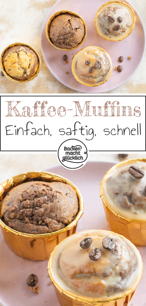 Super saftige, einfache und schnelle Muffins mit Espresso. Diese Schoko-Kaffee-Muffins sind perfekt für den Nachmittagskaffee.