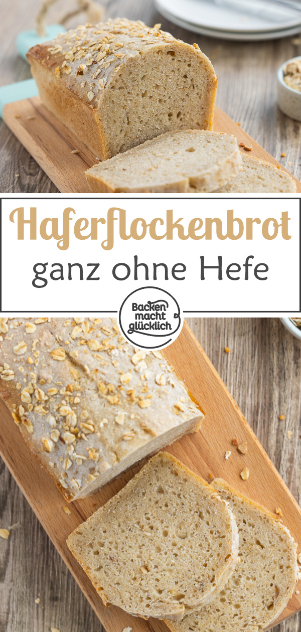 Wunderbar saftiges, weiches und aromatisches Brot mit Haferflocken. Das Hafermischbrot mit Sauerteig ist ein Allrounder für jeden Tag.