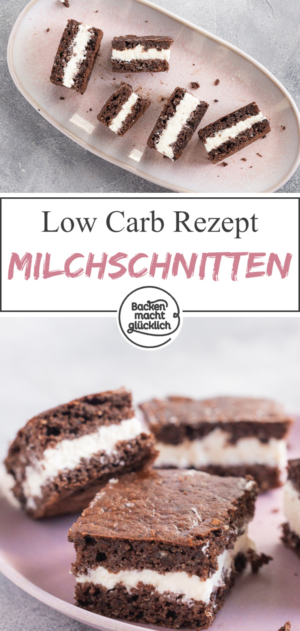 Der Süßigkeiten-Klassiker mal in einer kohlenhydratarmen, glutenfreien Variante. Die glutenfreien Milchschnitten begeistern auch Menschen, die sich normal nicht Low Carb oder zuckerfrei ernähren.