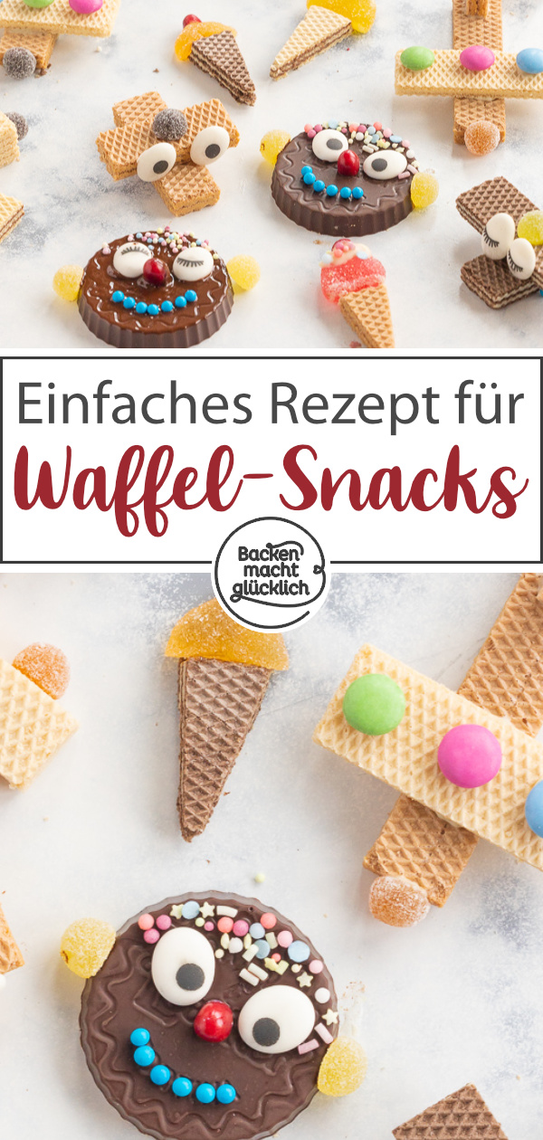 Dieses witzige Fingerfood schmeckt nicht einfach nur gut. Die Zubereitung der witzigen Waffelfiguren macht auch noch viel Spaß und ist ein toller Zeitvertreib für die ganze Familie!