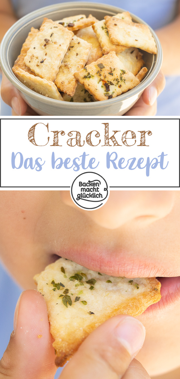 Mit diesem blitzschnellen Grundrezept zaubert ihr in nur 15 Minuten tolles Knabbergebäck. Die pikanten Cracker sind perfekt für Partys, Filmabende oder als kleiner Snack zwischendurch.