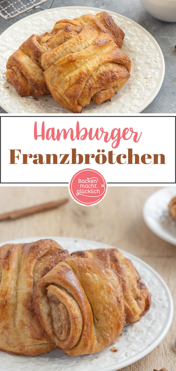 Ein wunderbar duftendes, köstliches Kleingebäck mit viel Zimtzucker. Die Franzbrötchen stammen ursprünglich aus dem Norden, sind inzwischen aber in ganz Deutschland beliebt.