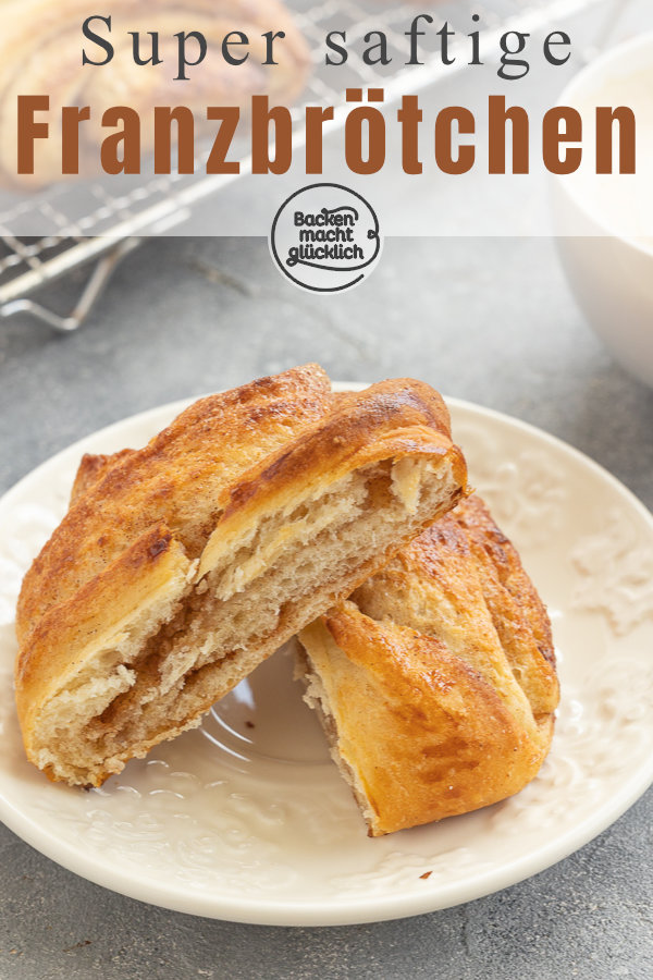 Ein wunderbar duftendes, köstliches Kleingebäck mit viel Zimtzucker. Die Franzbrötchen stammen ursprünglich aus dem Norden, sind inzwischen aber in ganz Deutschland beliebt.