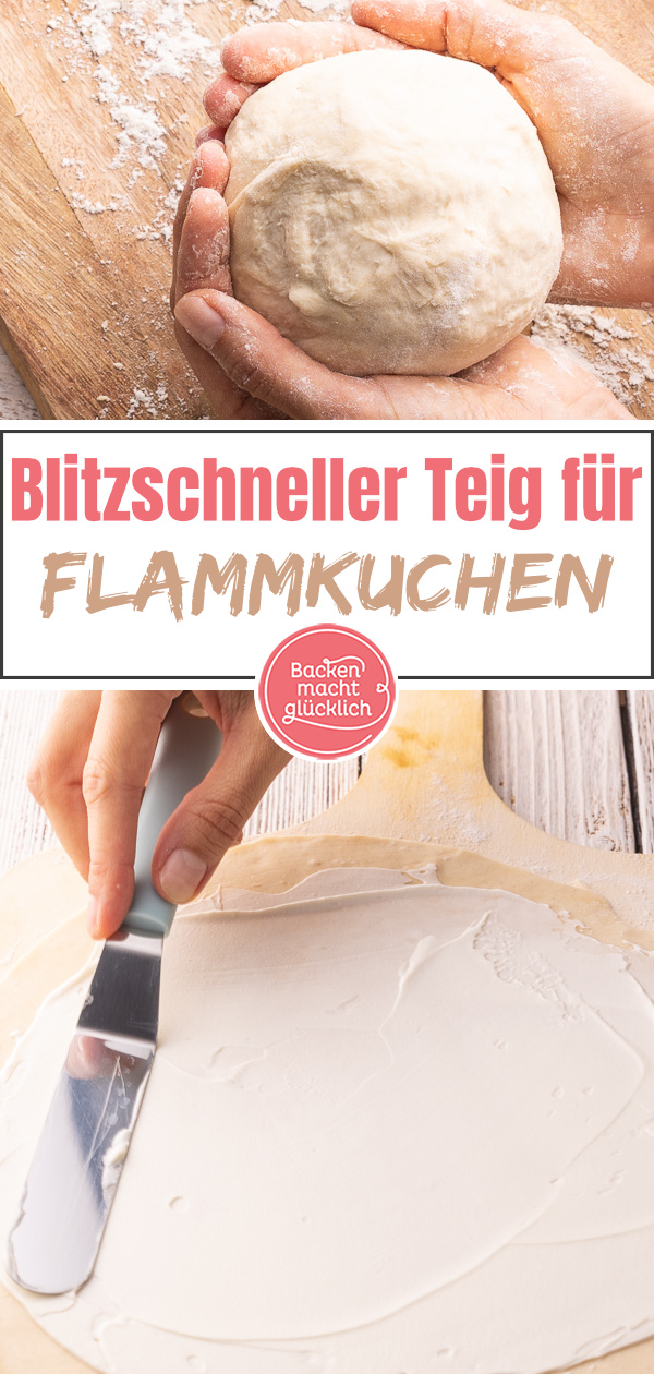 Das Original Flammkuchenteig-Grundrezept ohne Hefe: So einfach könnt ihr knusprigen Teig für Flammkuchen selber machen!