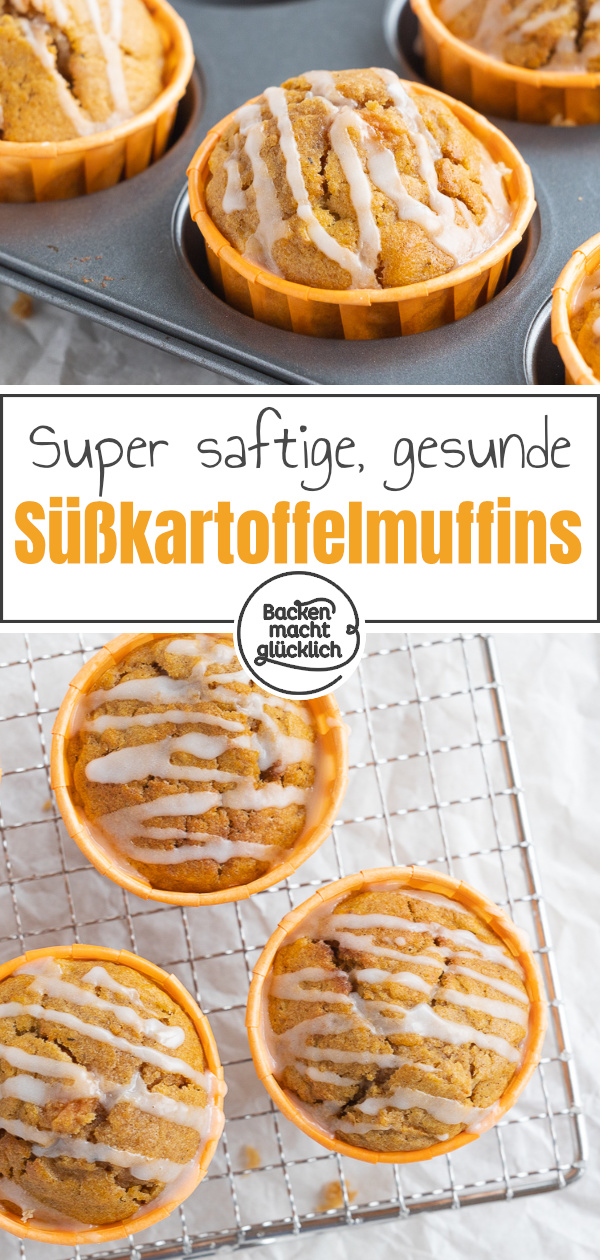 Diese gesunden Muffins sind ein echter Herbst-Hit: Die Muffins mit Süßkartoffelmus schmecken nicht nur verführerisch, sondern sind auch noch kalorienarm und zuckerfrei.