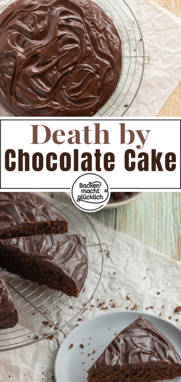 Tod durch Schokolade: Bei diesem Rezept für Death by Chocolate ist der Name Programm. Aber bitte nicht zu ernst nehmen. Ihr werdet den Schokokuchen garantiert lieben!