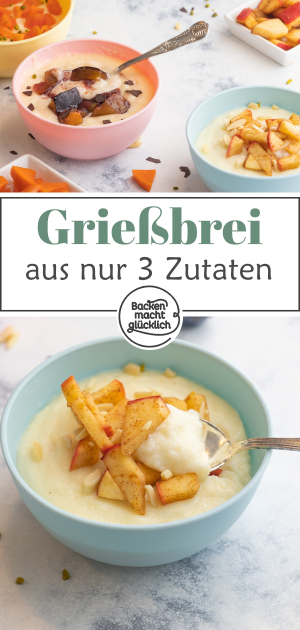 Super cremigen Grießbrei selber zu machen ist easy: In diesem Beitrag erfahrt ihr, wie euch der Grießbrei garantiert gelingt - und wie einfach ihr das Rezept abwandeln könnt.