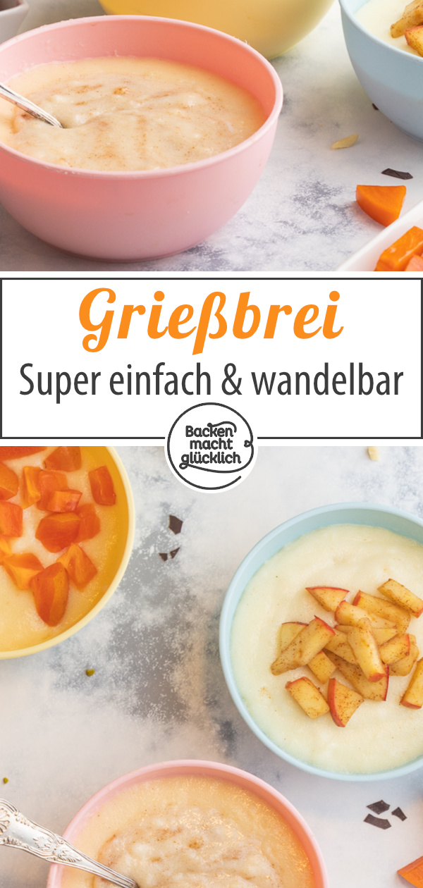 Super cremigen Grießbrei selber zu machen ist easy: In diesem Beitrag erfahrt ihr, wie euch der Grießbrei garantiert gelingt - und wie einfach ihr das Rezept abwandeln könnt.