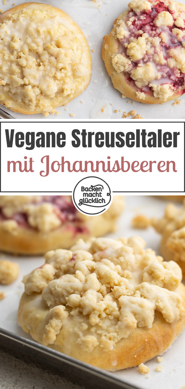 Streuseltaler sind der Klassiker aus der Bäckerei mal ohne Ei, Milch und Butter. Mit diesem Rezept werden die Streuseltaler super variabel und unglaublich lecker.