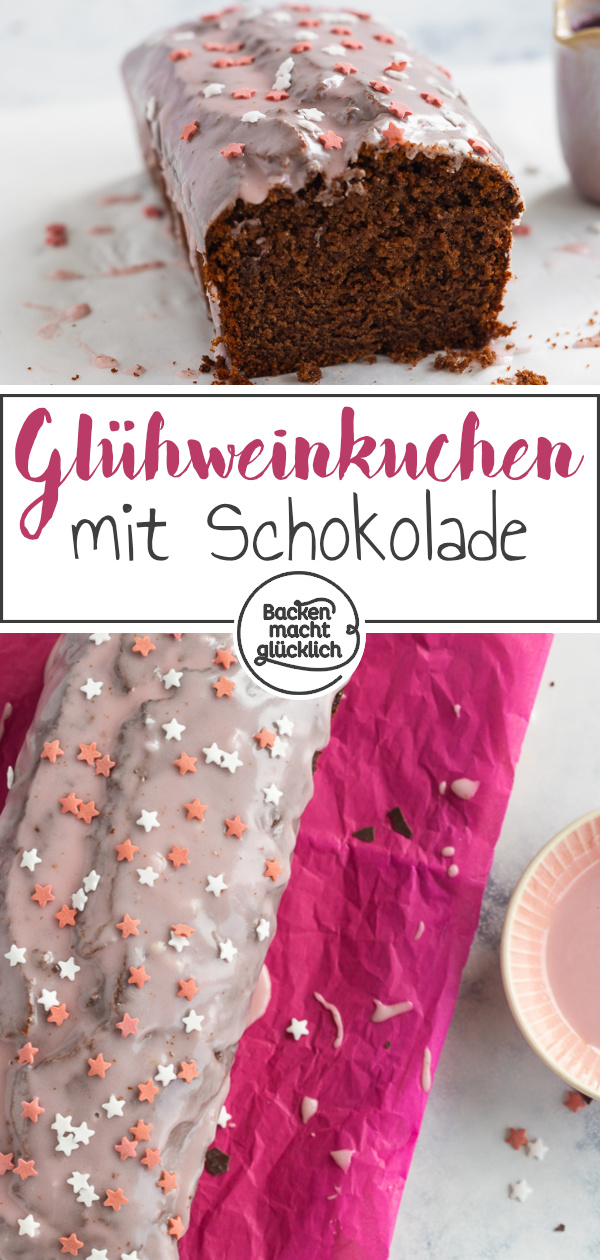 Extrem saftiger, fluffiger Rührkuchen mit Glühwein. Der Glühweinkuchen ist die perfekte Herbst-Winter-Leckerei für graue Tage!