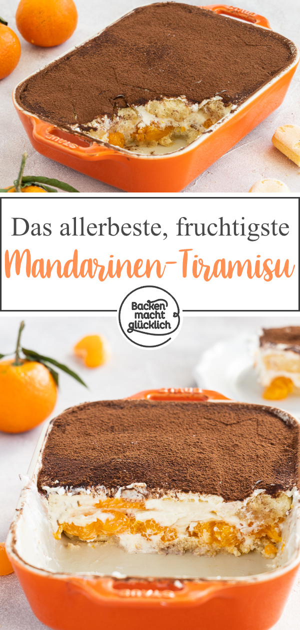 Diese fruchtige Variante des italienischen Dessertklassikers mit Mandarinen schmeckt der ganzen Familie. Das Mandarinentiramisu gelingt euch ganz ohne rohe Eier und Alkohol.