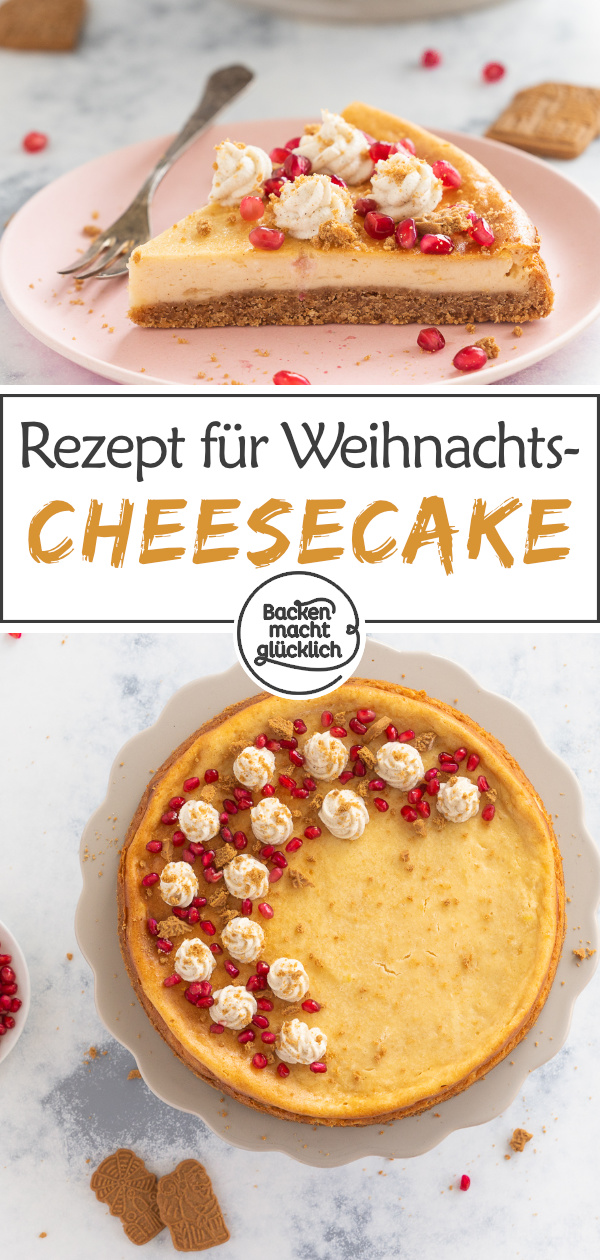 Diese Spekulatius-Käsekuchen ist weihnachtlich, aromatisch, cremig, wunderbar! Dieser amerikanische Käsekuchen mit Spekulatiusboden macht jeden Winternachmittag zum Genuss.