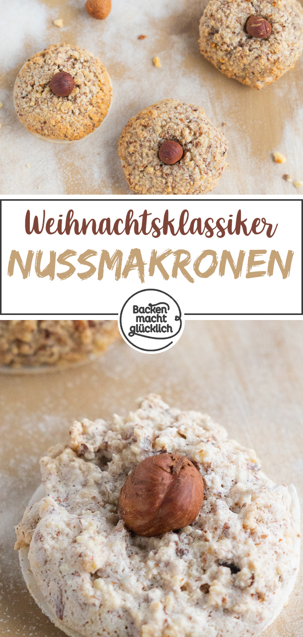 Haselnussmakronen sind Klassiker aus Omas Backstube: Diese einfachen Makronen mit Haselnüssen werden superlecker.