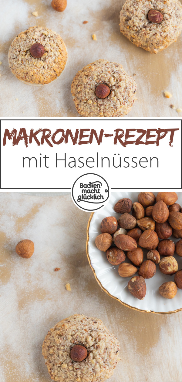 Haselnussmakronen sind Klassiker aus Omas Backstube: Diese einfachen Makronen mit Haselnüssen werden superlecker.