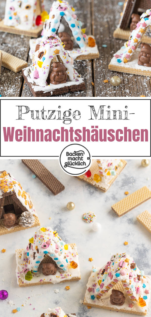 Diese Knusperhäuschen sind einfach nur lecker und eine schöne Adventsbeschäftigung für die ganze Familie. Diese Weihnachtshäuschen machen in jeder Hinsicht Spaß.