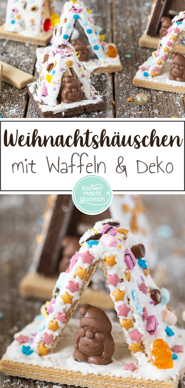 Diese Knusperhäuschen sind einfach nur lecker und eine schöne Adventsbeschäftigung für die ganze Familie. Diese Weihnachtshäuschen machen in jeder Hinsicht Spaß.